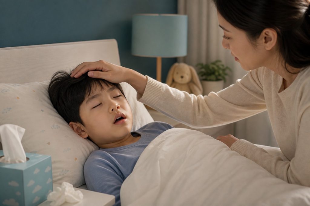 어린이 비염으로 생긴 구강호흡과 수면 문제